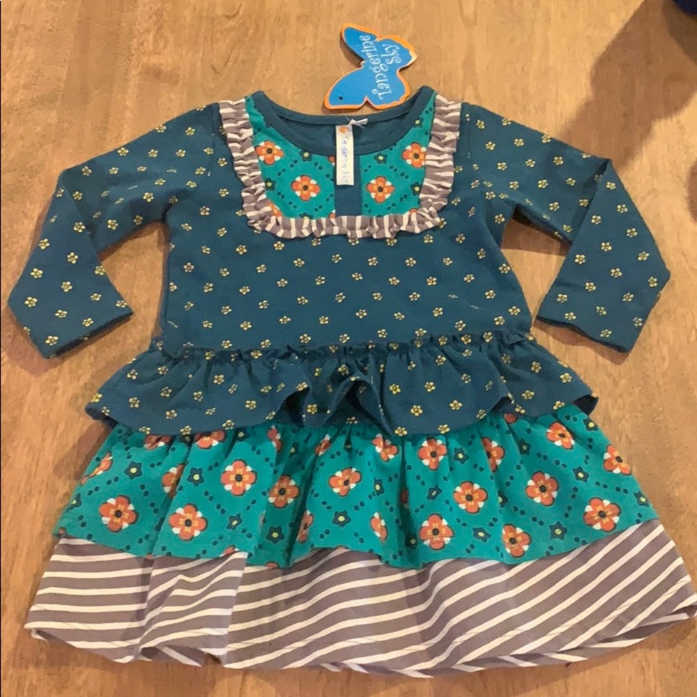 Tangerine sky dress